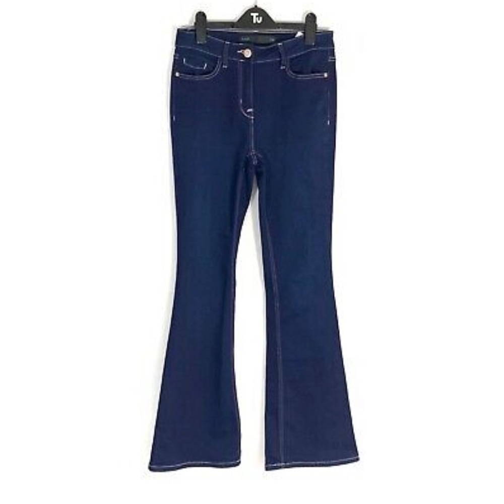 NEXT COUTURE COLLECTION Navy Women's Flare Leg Jeans Size 10 - Picture 1 of 11